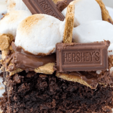 Easy S'mores Brownie Recipe. Photo credit Intentional Hospitality.