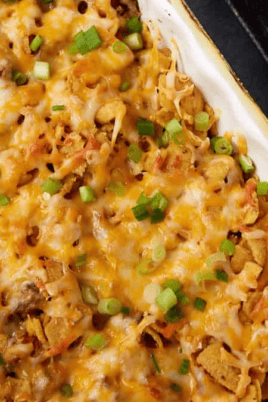 Easy Taco Casserole With Fritos. Photo credit Butter and Baggage.