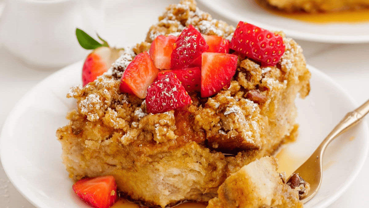 French Toast Casserole. Photo credit Lauren's Latest.