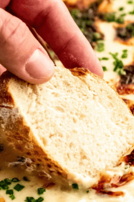 Hot Onion Dip Recipe (3 Ingredients!). Photo credit Lauren's Latest.