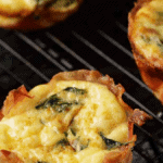 Make Ahead Prosciutto Egg Cups. Photo credit Butter and Baggage.