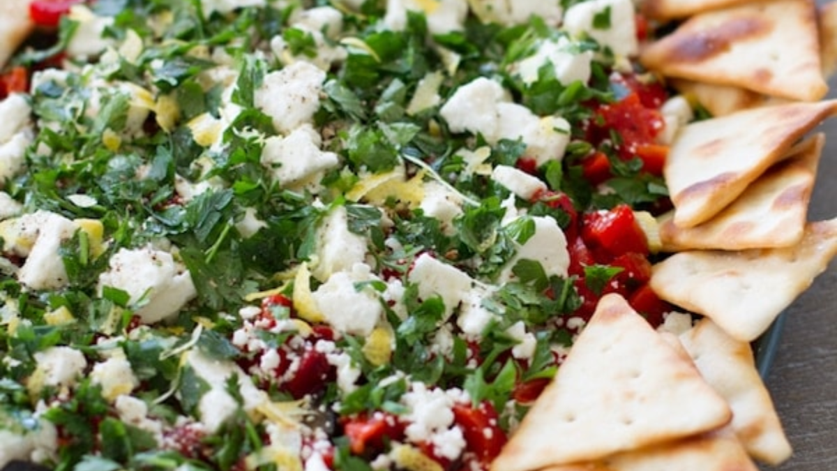 Mediterranean Dip (Video). Photo credit Lauren's Latest.