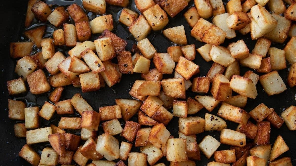 Pan Fried Potatoes (Crispy & Golden). Photo credit Lauren's Latest.