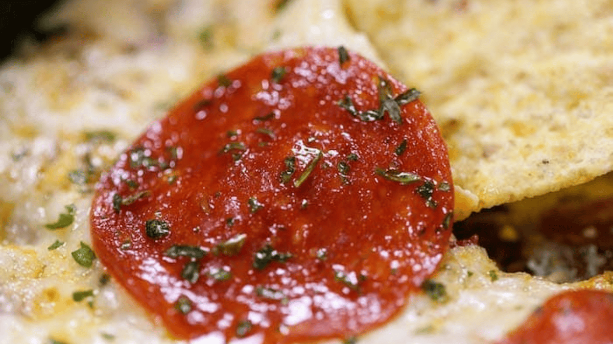 Pepperoni Ranch Chip Dip. Photo credit Lauren's Latest.