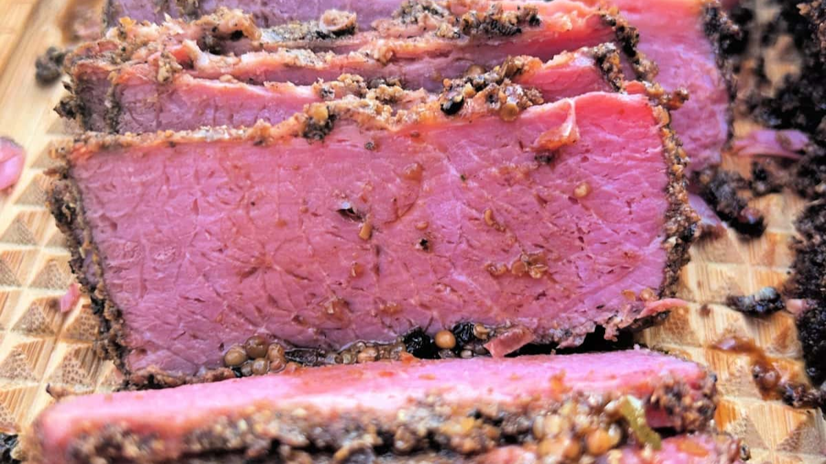 Smoked Corned Beef Brisket Recipe. Photo credit Lauren's Latest.