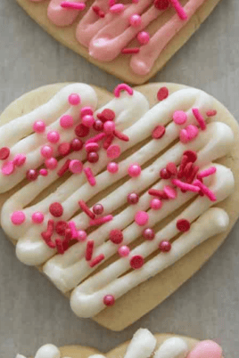 Valentine Sugar Cookies (Soft & Sweet). Photo credit Lauren's Latest.