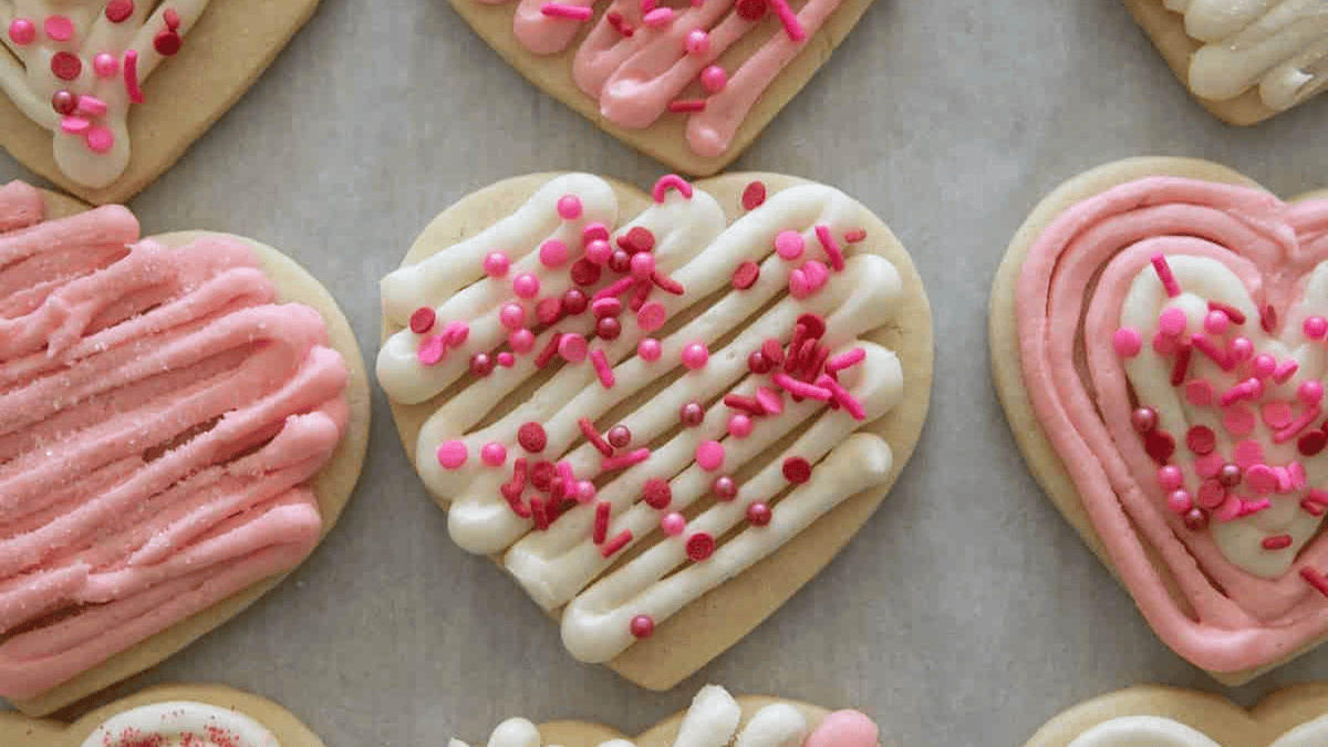 Valentine Sugar Cookies (Soft & Sweet). Photo credit Lauren's Latest.