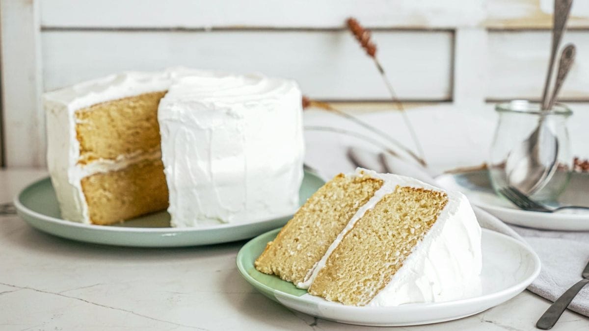 Vanilla Cake From Scratch. Photo credit Lauren's Latest.