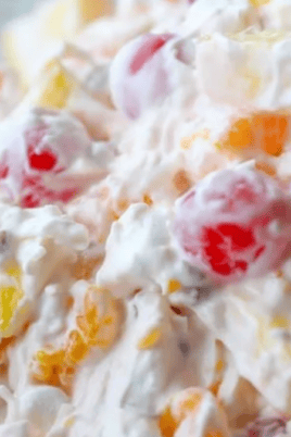 Ambrosia Salad Recipe (with Sour Cream). Photo credit Lauren's Latest.
