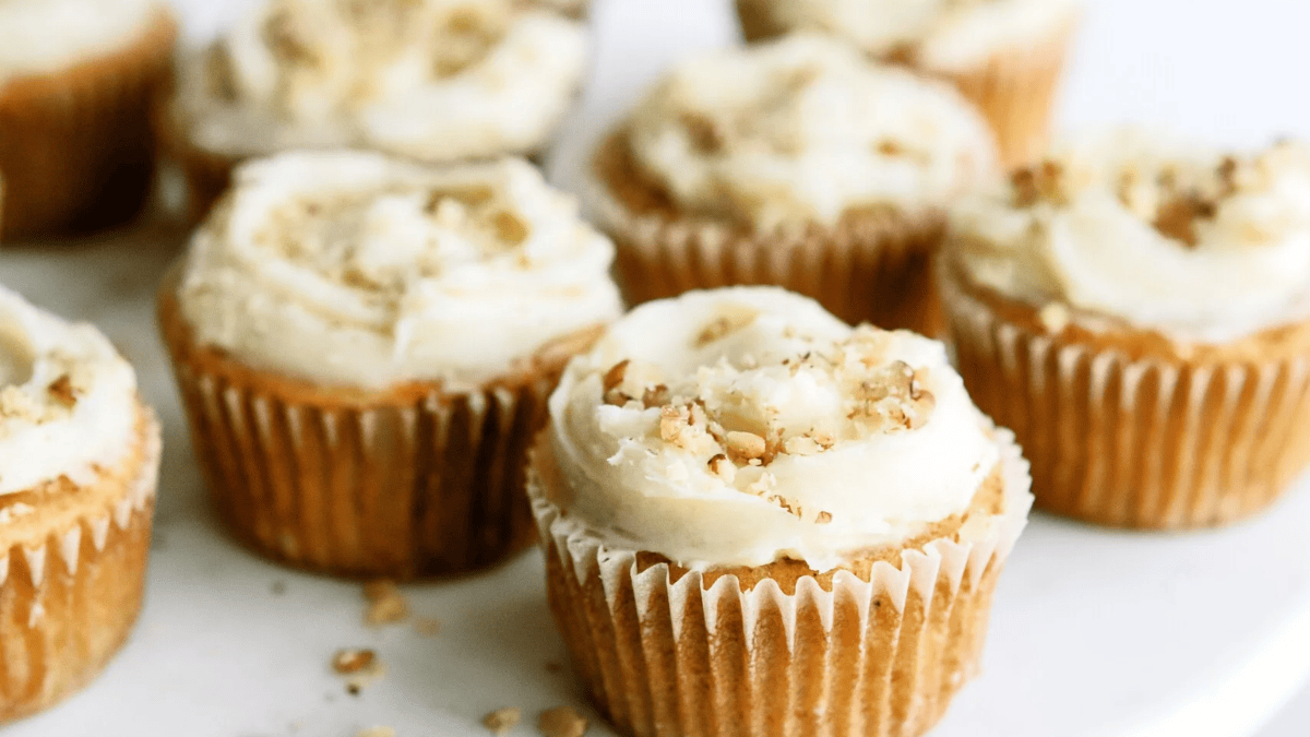 Carrot Cake Cupcakes With Cream Cheese Frosting. Photo credit Lauren's Latest