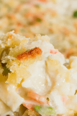 Cheesy Chicken Noodle Casserole. Photo credit Lauren's Latest.