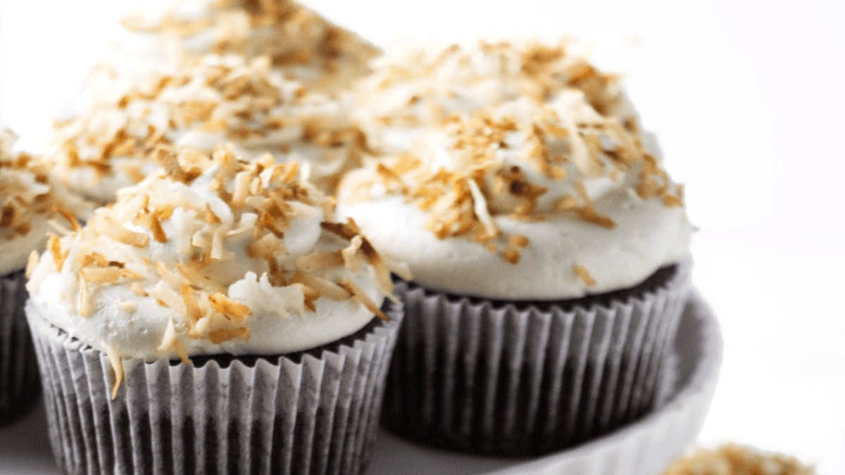 Chocolate Coconut Cupcakes. Photo credit Savor the Best