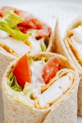 Crispy Chicken Ranch Wraps. Photo credit Lauren's Latest.