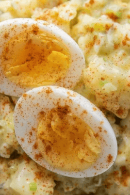 Deviled Egg Potato Salad. Photo credit Lauren's Latest.