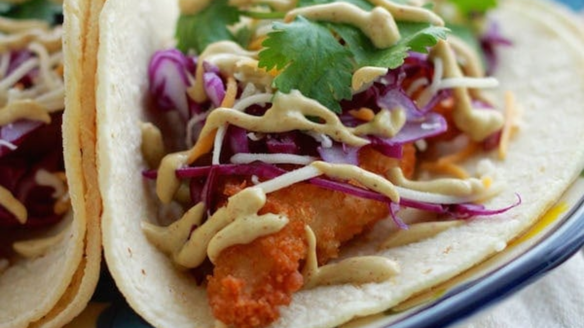 Easy Baja Fish Tacos Recipe. Photo credit Lauren's Latest.