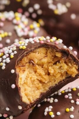 Homemade Peanut Butter Easter Eggs Recipe. Photo credit Lauren's Latest.