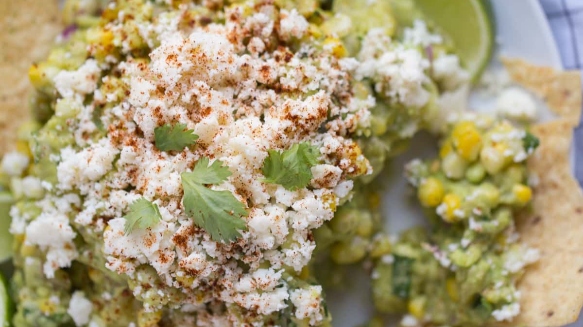 Mexican Street Corn Guacamole. Photo credit Lauren's Latest.