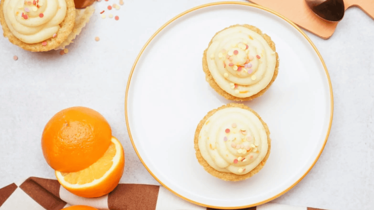 Orange Cupcakes With Orange Frosting. Photo credit Lauren's Latest