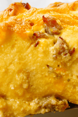 Overnight Breakfast Casserole. Photo credit Lauren's Latest.
