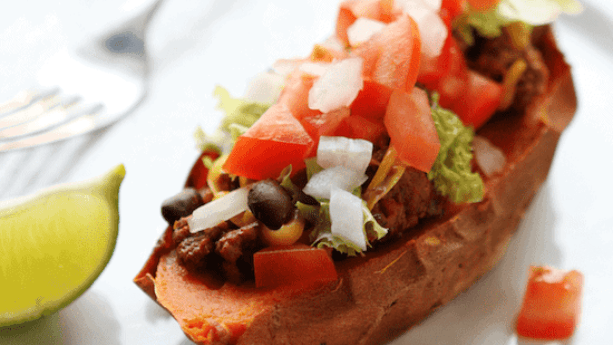 Sweet Potato Taco Boats. Photo credit Lauren's Latest.