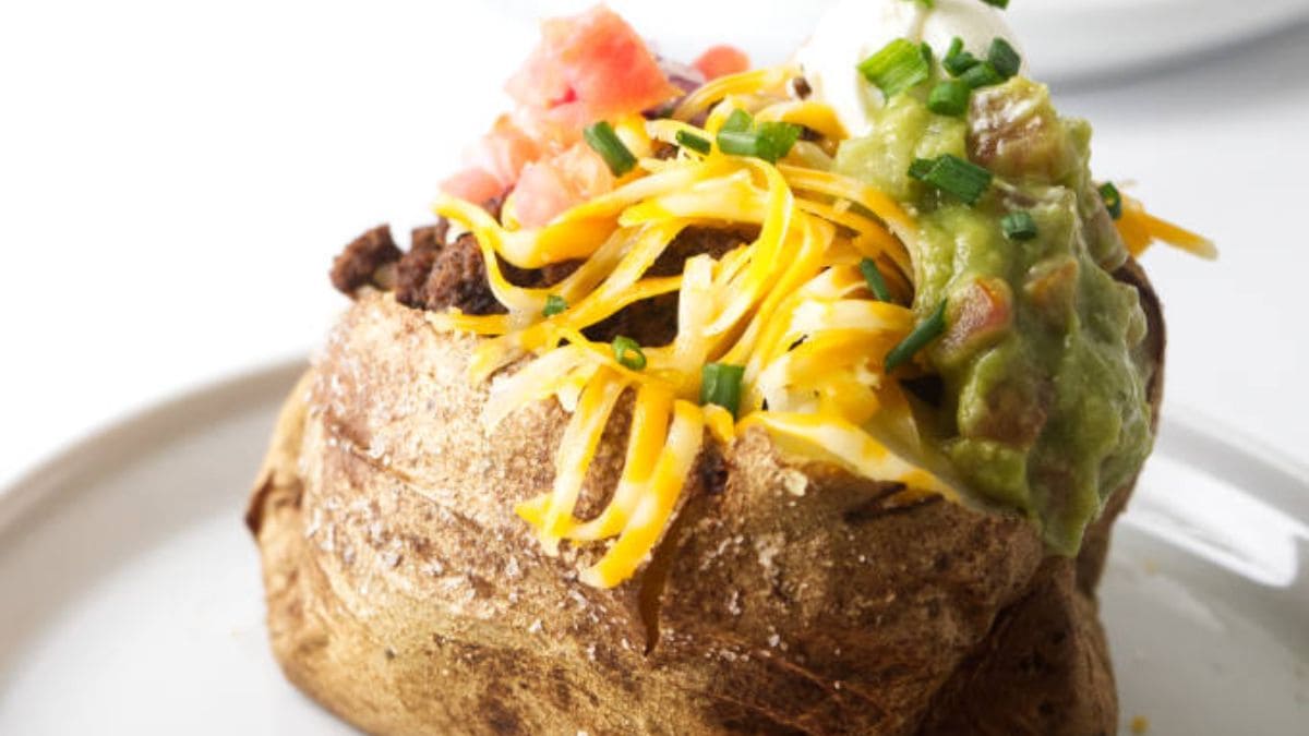 Taco Baked Potatoes. Photo credit Lauren's Latest.