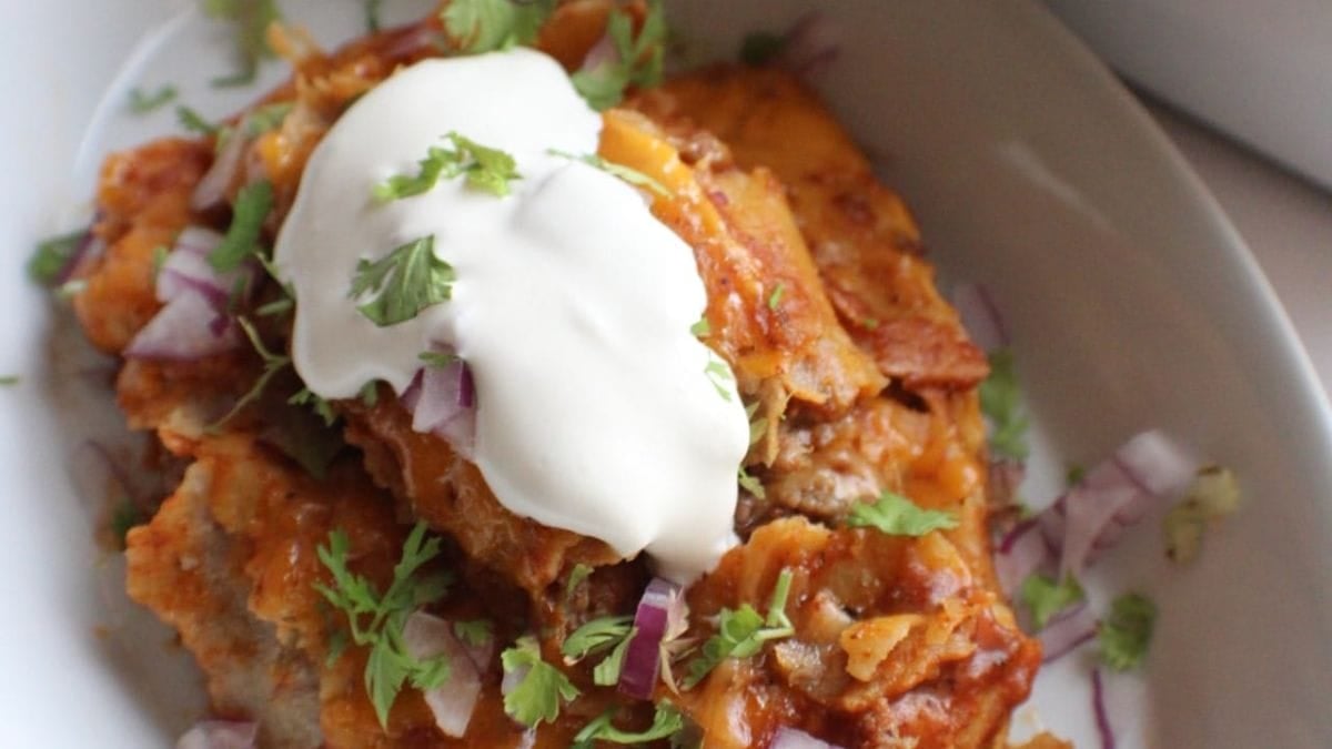 The Best Chorizo Enchiladas. Photo credit Lauren's Latest.