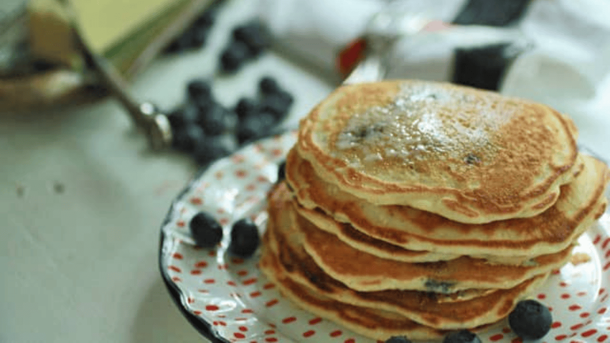 Blueberry Pancakes. Photo credit Butter & Baggage.