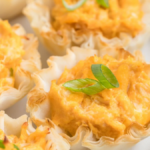 Buffalo Chicken Phyllo Cups. Photo credit Semi Homemade Kitchen.