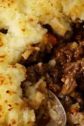 Classic Shepherd's Pie Recipe With Ground Beef. Photo credit Butter and Baggage.