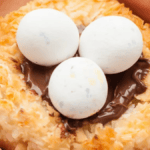 Coconut Macaroon Nutella Nest Cookies. Photo credit Chew Out Loud.