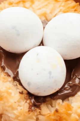 Coconut Macaroon Nutella Nest Cookies. Photo credit Chew Out Loud.