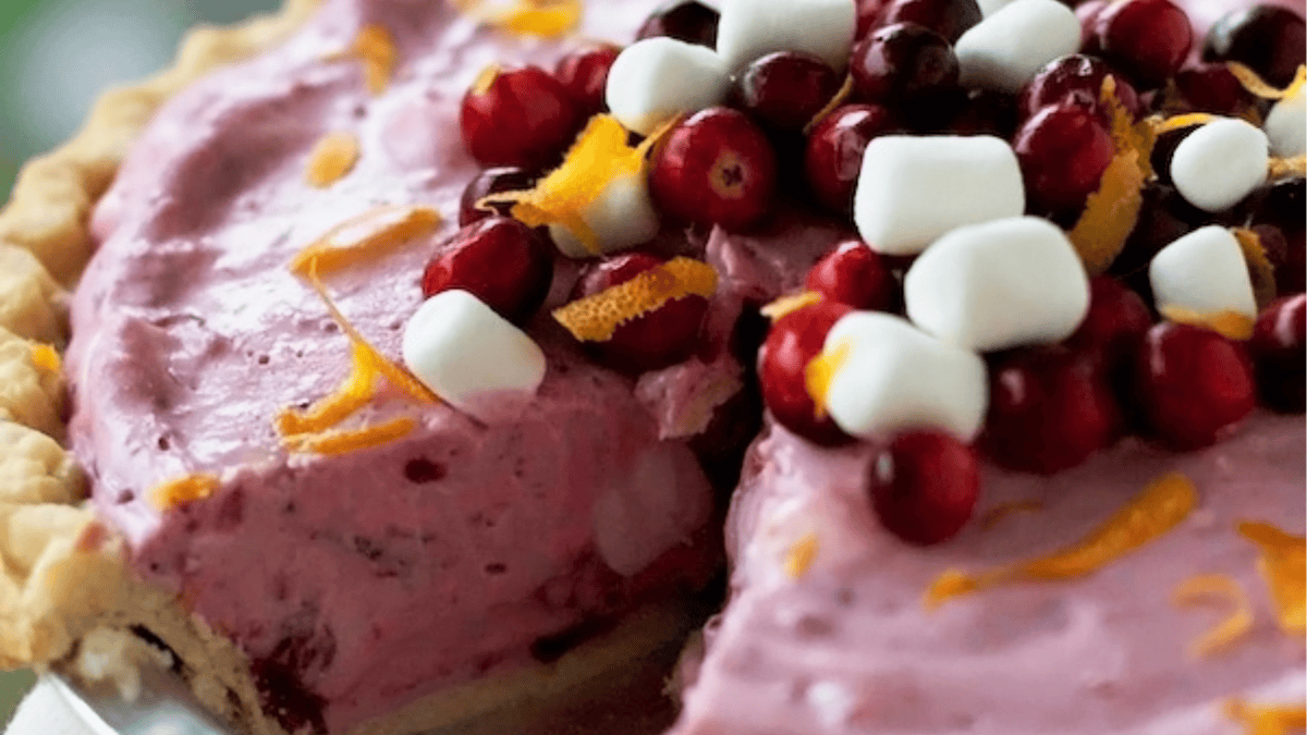 Cranberry Cream Pie. Photo credit Lauren's Latest.