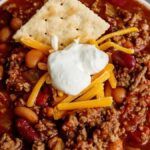 Crock Pot Chili Recipe. Photo credit Southern Plate.