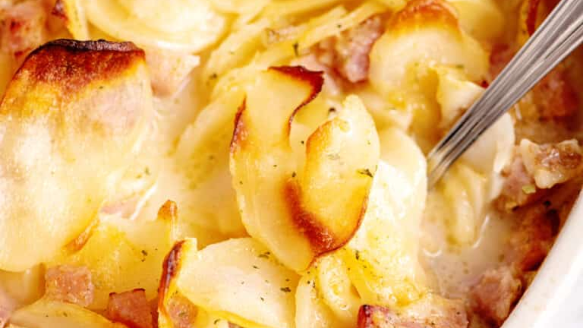 Ham and Potato Casserole. Photo credit Southern Plate.