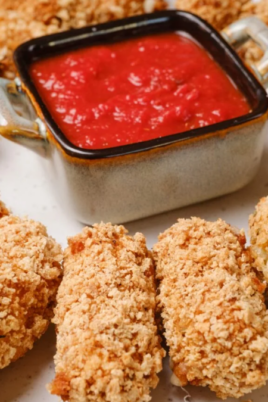 Homemade Mozzarella Sticks. Photo credit Chew Out Loud.