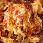 Sausage Mac and Cheese with Peppers and Onions. Photo credit Butter & Baggage.