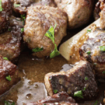 Garlic Butter Steak Bites. Photo Credit Savor the Best.