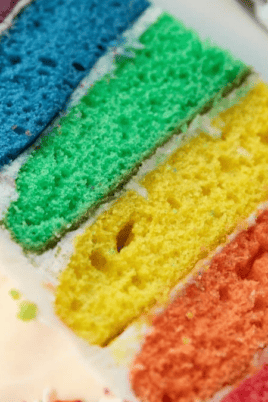 Rainbow Cake. Photo credit Lauren's Latest.