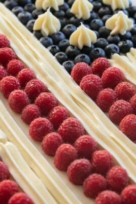 American Flag Cake. Photo credit Lauren's Latest.