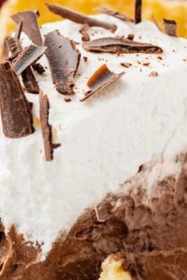 Easy Chocolate Pie Recipe. Photo credit Best Desserts.