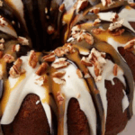 Vintage Banana Split Cake With Pineapple Cream Cheese Frosting. Photo credit Easy Southern Desserts.