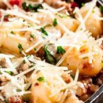 One Pan Gnocchi with Sausage. Photo credit Chew Out Loud.