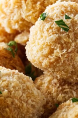 Baked Mac And Cheese Bites. Photo credit Savor the Best.