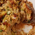 Old Fashioned Cornbread Dressing . Photo credit Butter and Baggage.