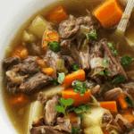 Old Fashioned Oxtail Soup. Photo credit Savor the Best.