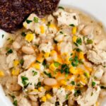 White Chicken Chili. . Photo credit Chew Out Loud.