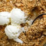 peach crisp close up image