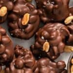 4 Ingredient No Bake Chocolate Peanut Clusters. Photo credit Intentional Hospitality.