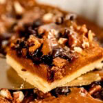 Caramel Filled Pumpkin Blondies. Photo credit Lauren's Latest.