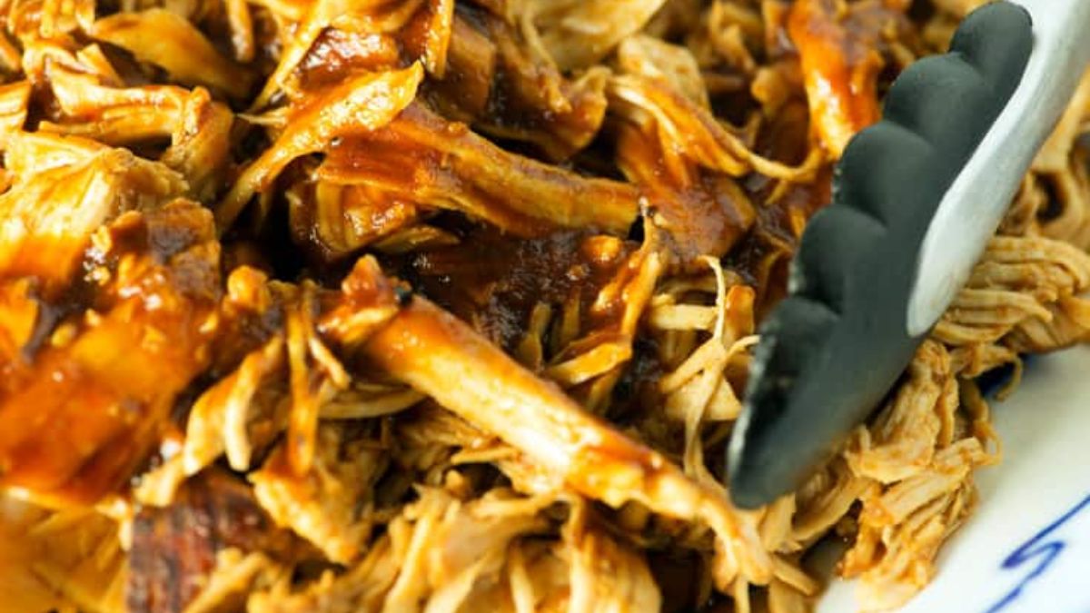 Instant Pot Barbecue Chicken. Photo credit Butter and Baggage.